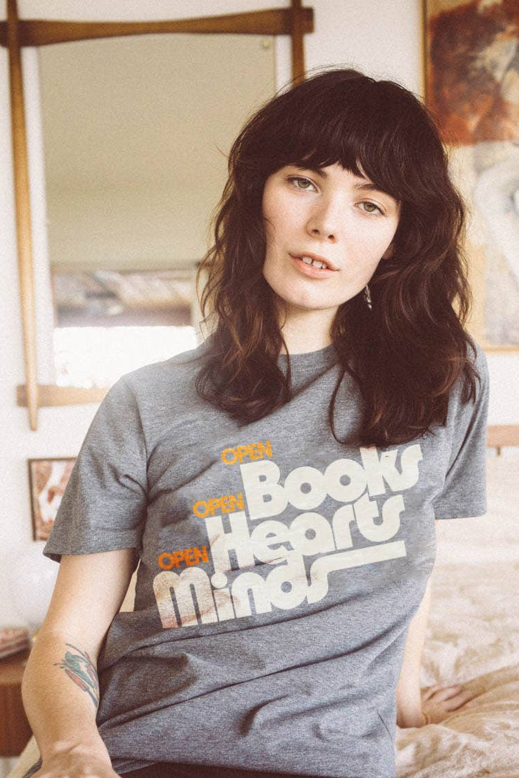 Open Books, Open Hearts, Open Minds Tee