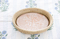 Thumbnail for Bread Warmer Basket - Oval Birds In A Tree