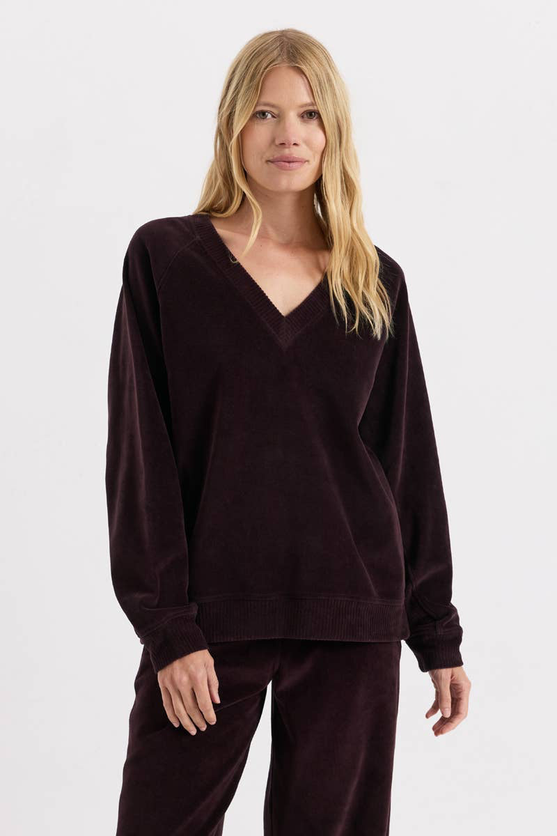 Women's Pure Velour Oversized Sweatshirt