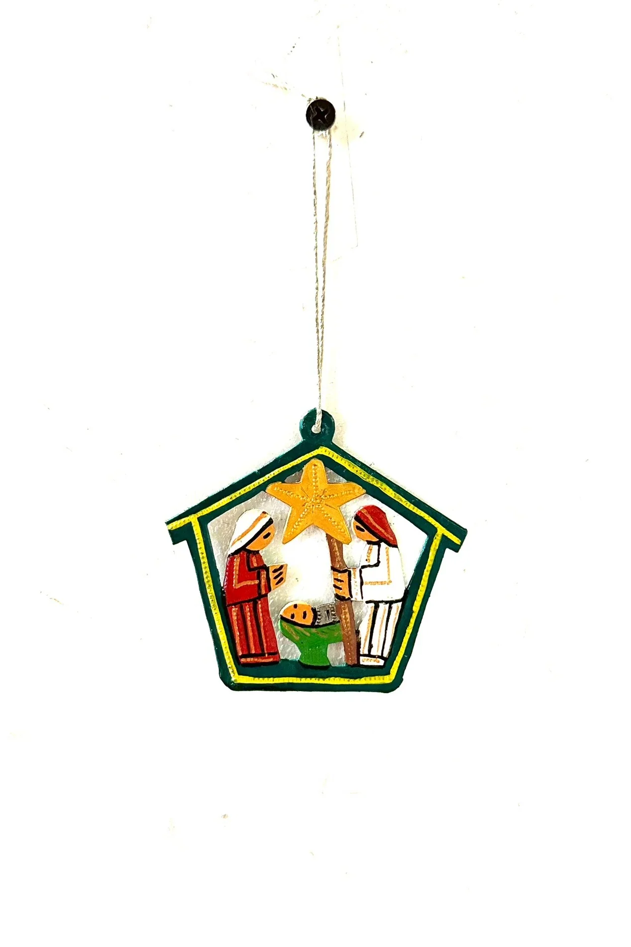 Painted Nativity Ornament