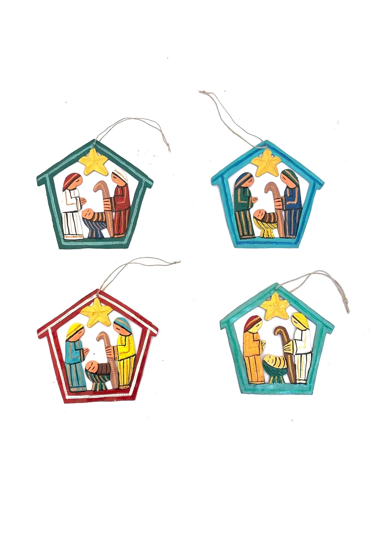 Painted Nativity Ornament