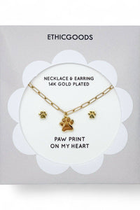 Thumbnail for PAW PRINTS | Kids Necklace & Earrings Set