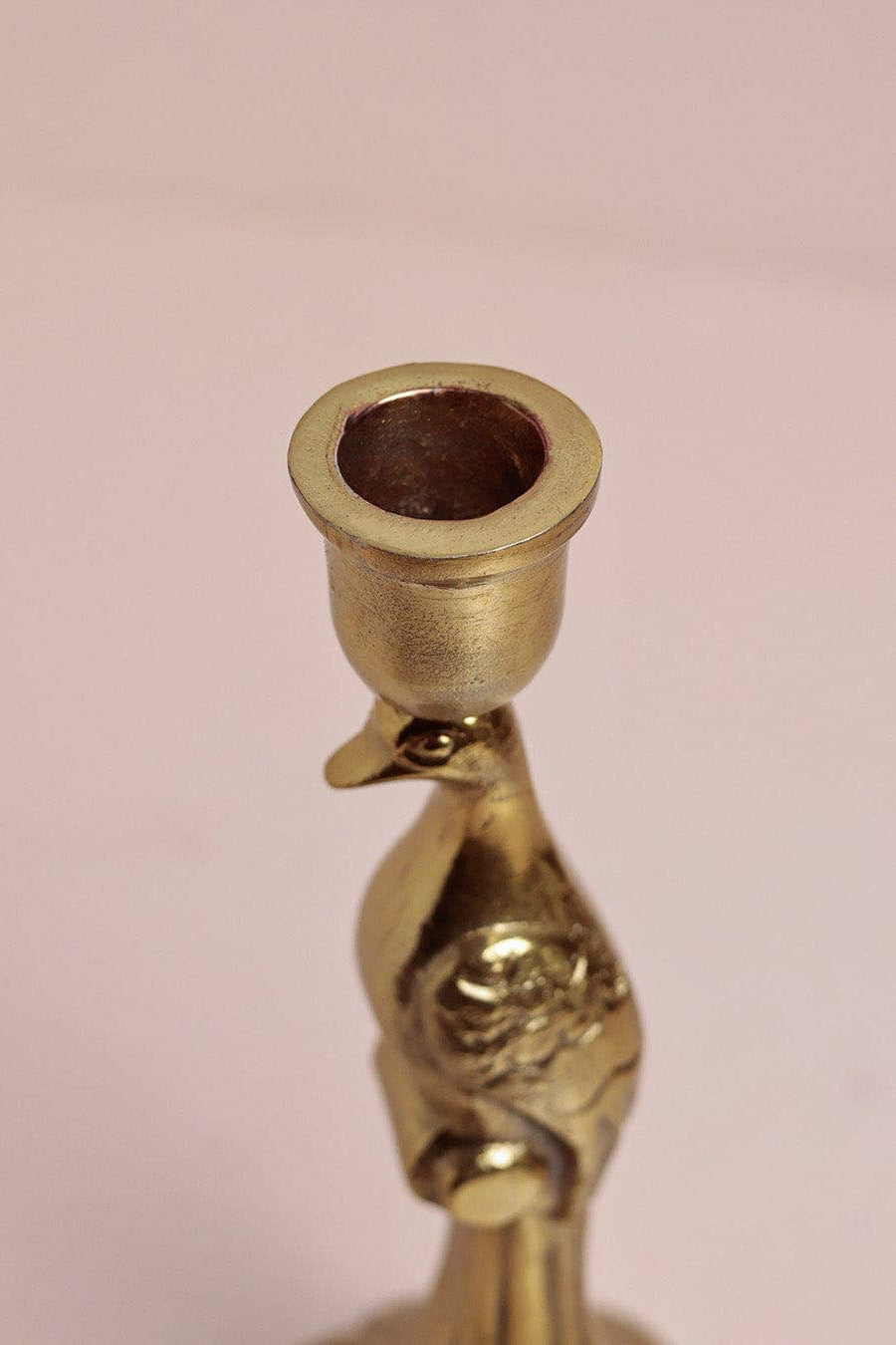 Peacock Metal Candle Holders