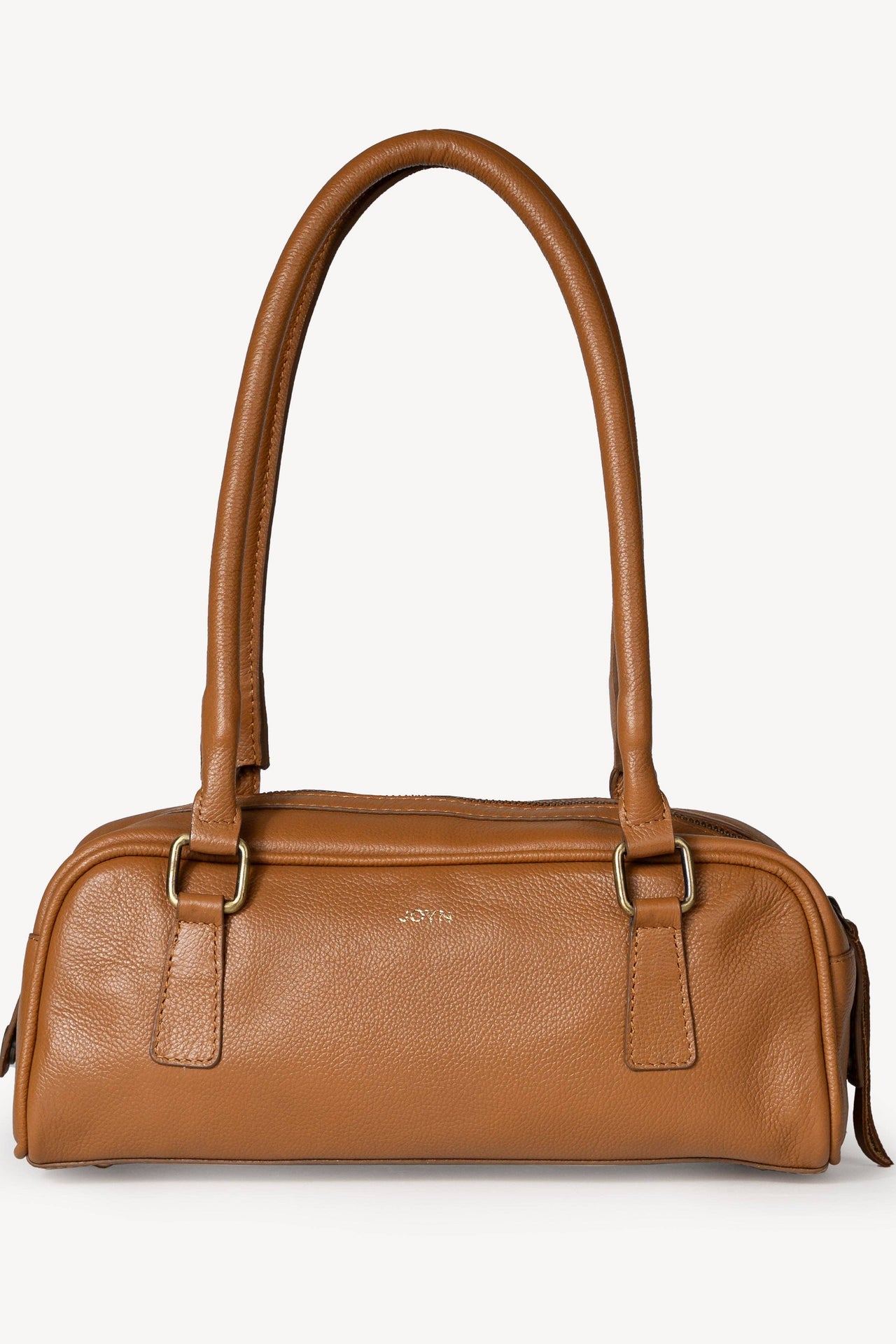 Pebbled Leather Bowler Bag