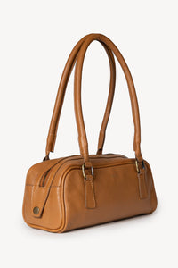 Thumbnail for Pebbled Leather Bowler Bag