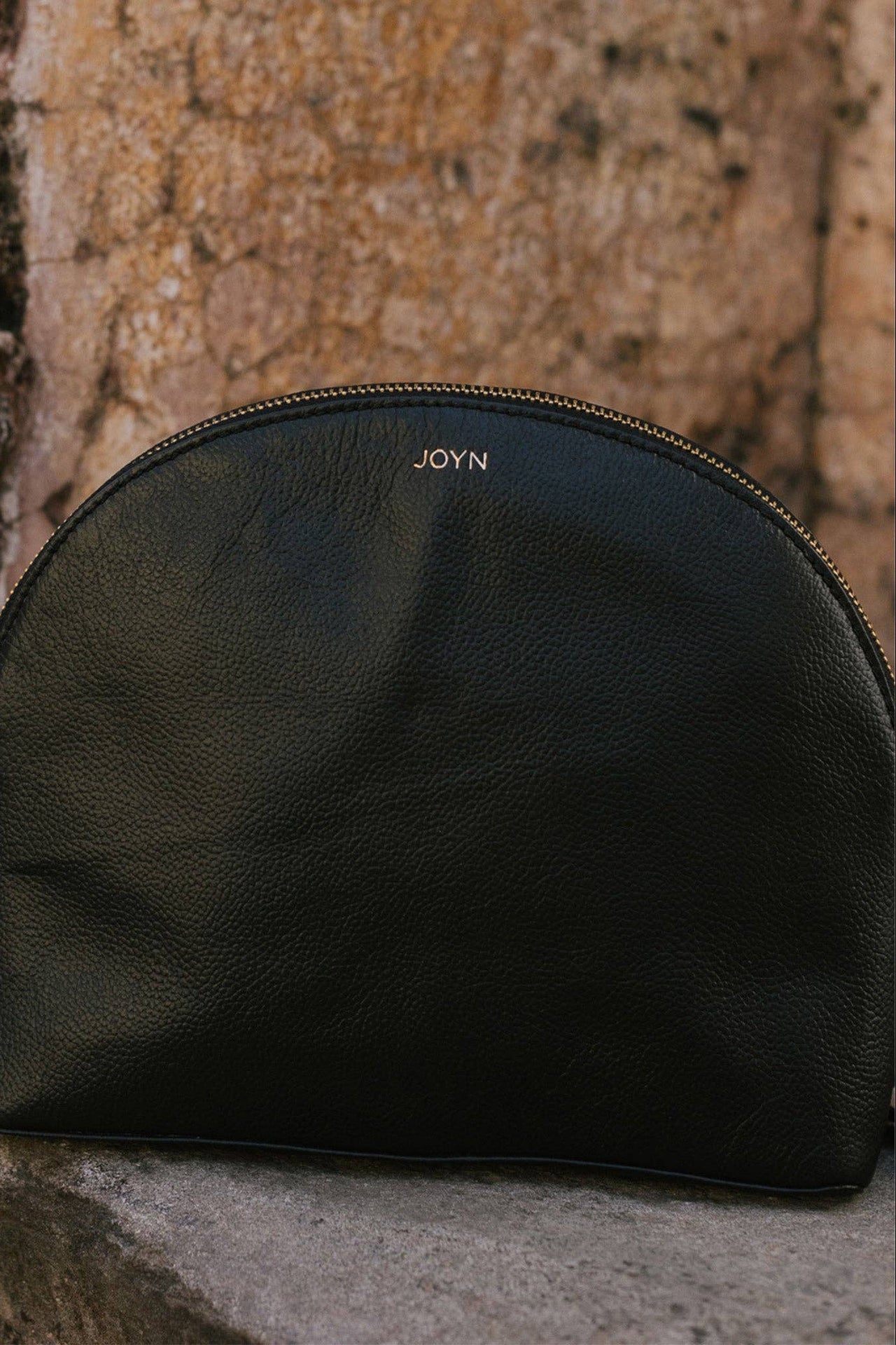 Pebbled Leather Halfmoon Crossbody