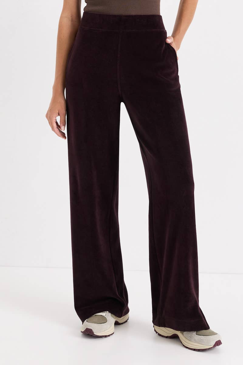 Women's Pure Velour Wide Leg Pant