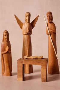Thumbnail for Rahisi Neem Wood Nativity