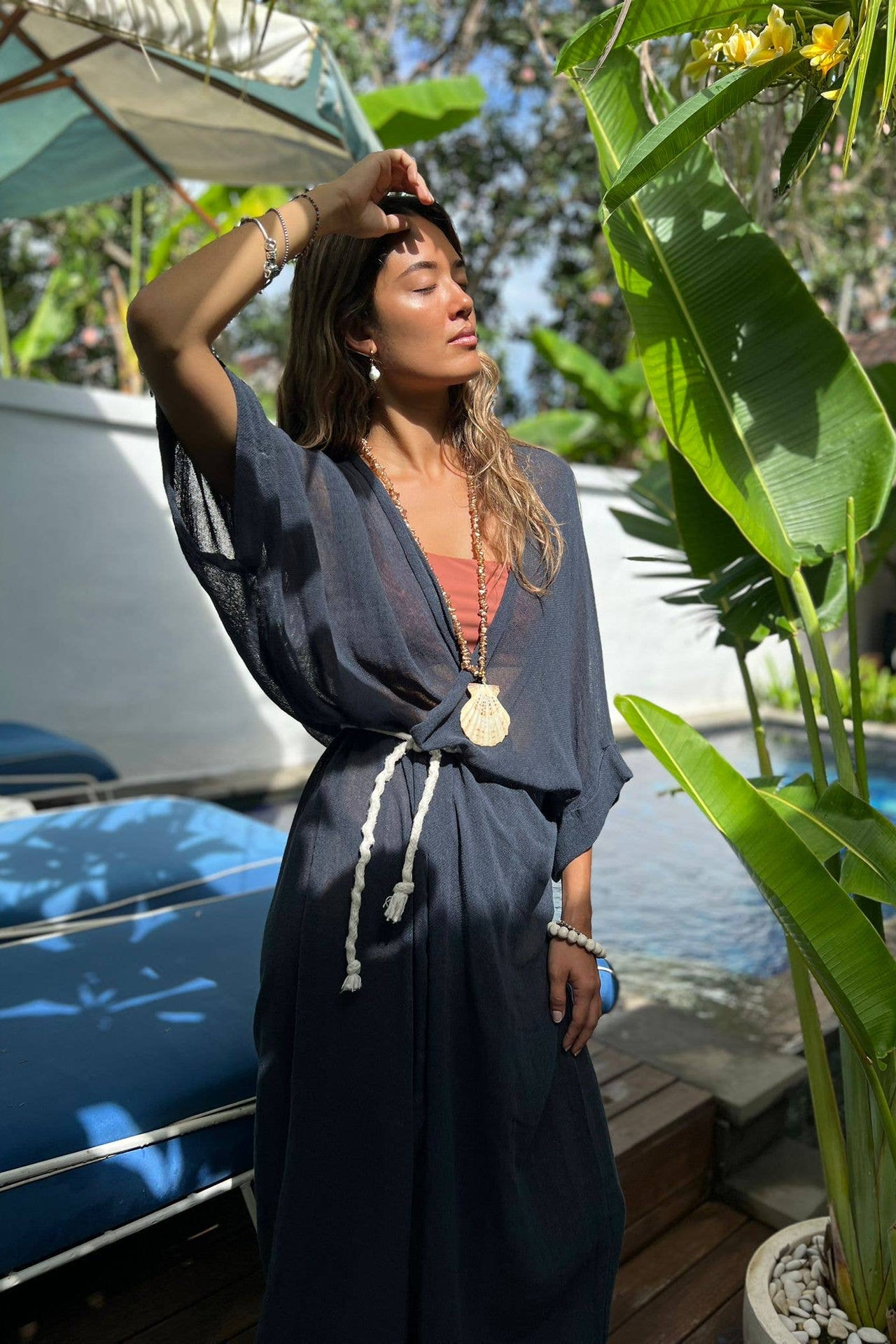 Ramie Cardigan Kimono