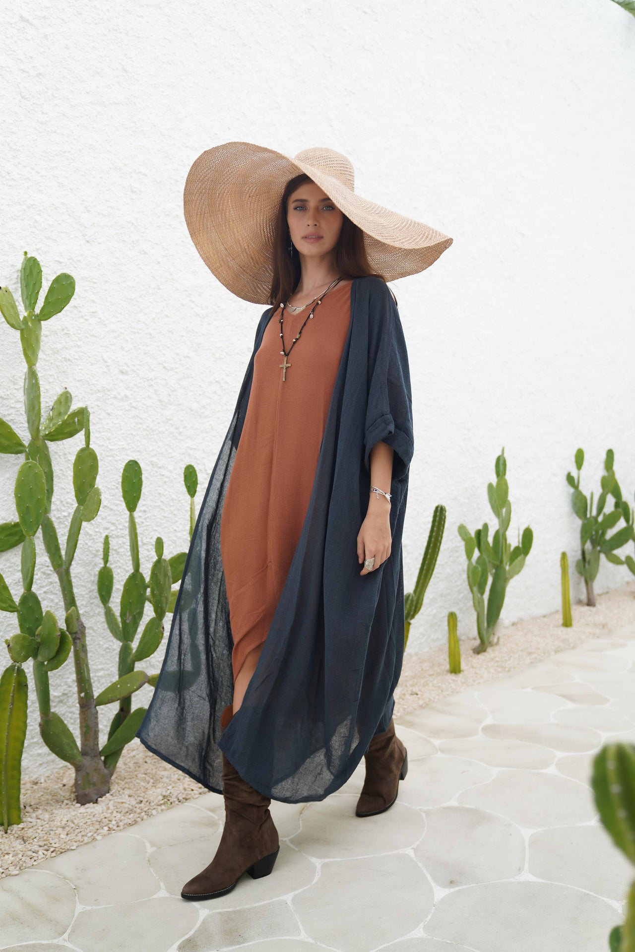 Ramie Cardigan Kimono