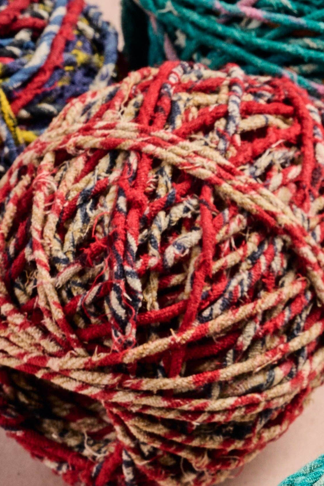 Recycled Sari Twine Balls