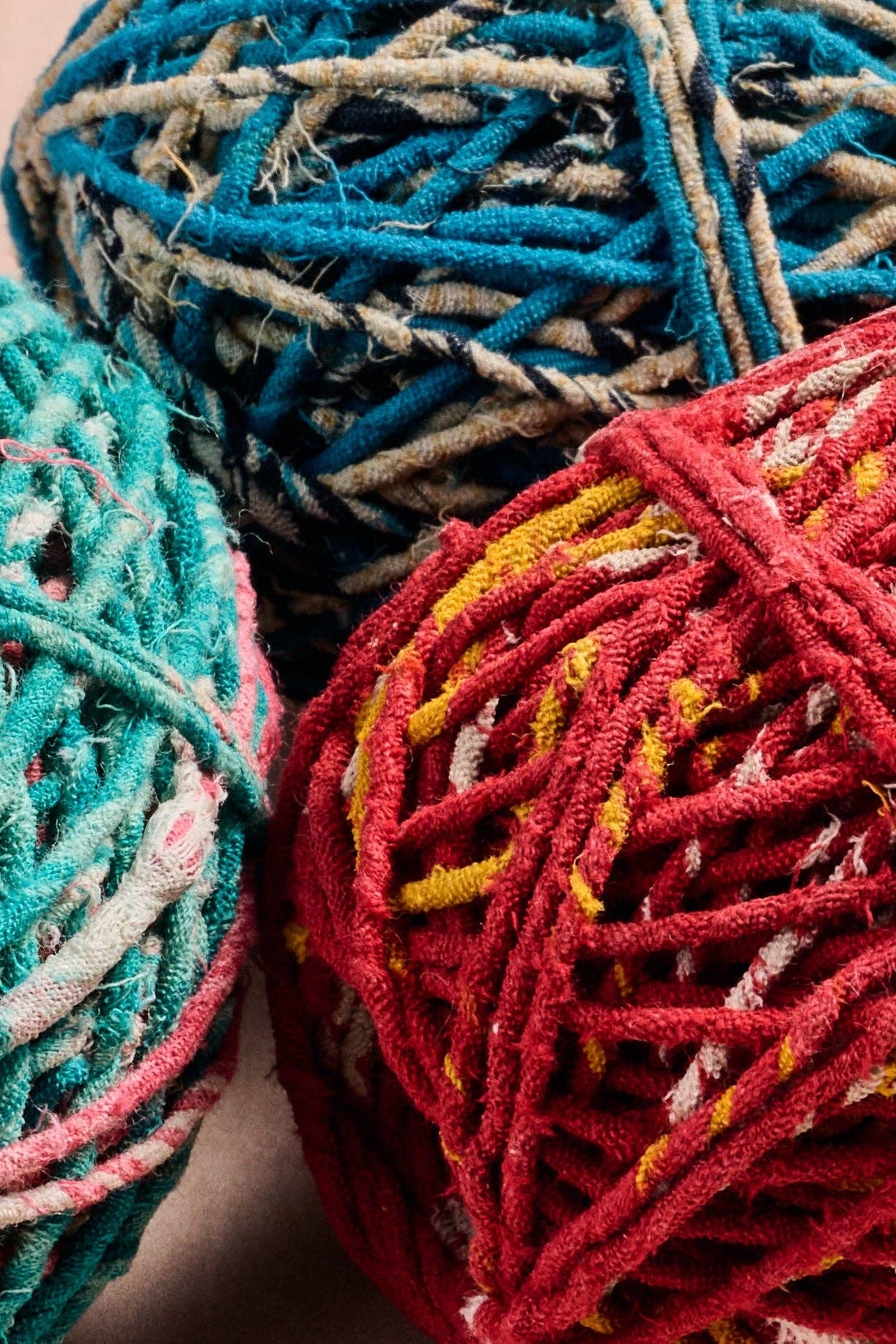 Recycled Sari Twine Balls