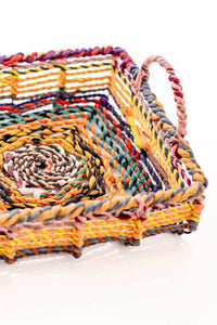 Thumbnail for Sari Wrapped Wire Square Tray