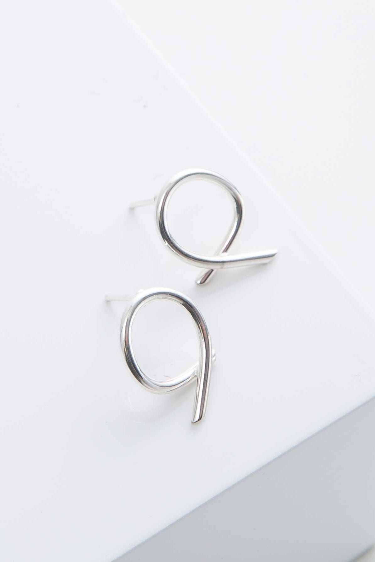 Silver Stitch Earrings