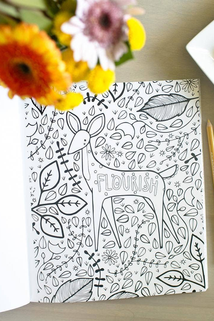 Together: A Mommy + Me Coloring Book