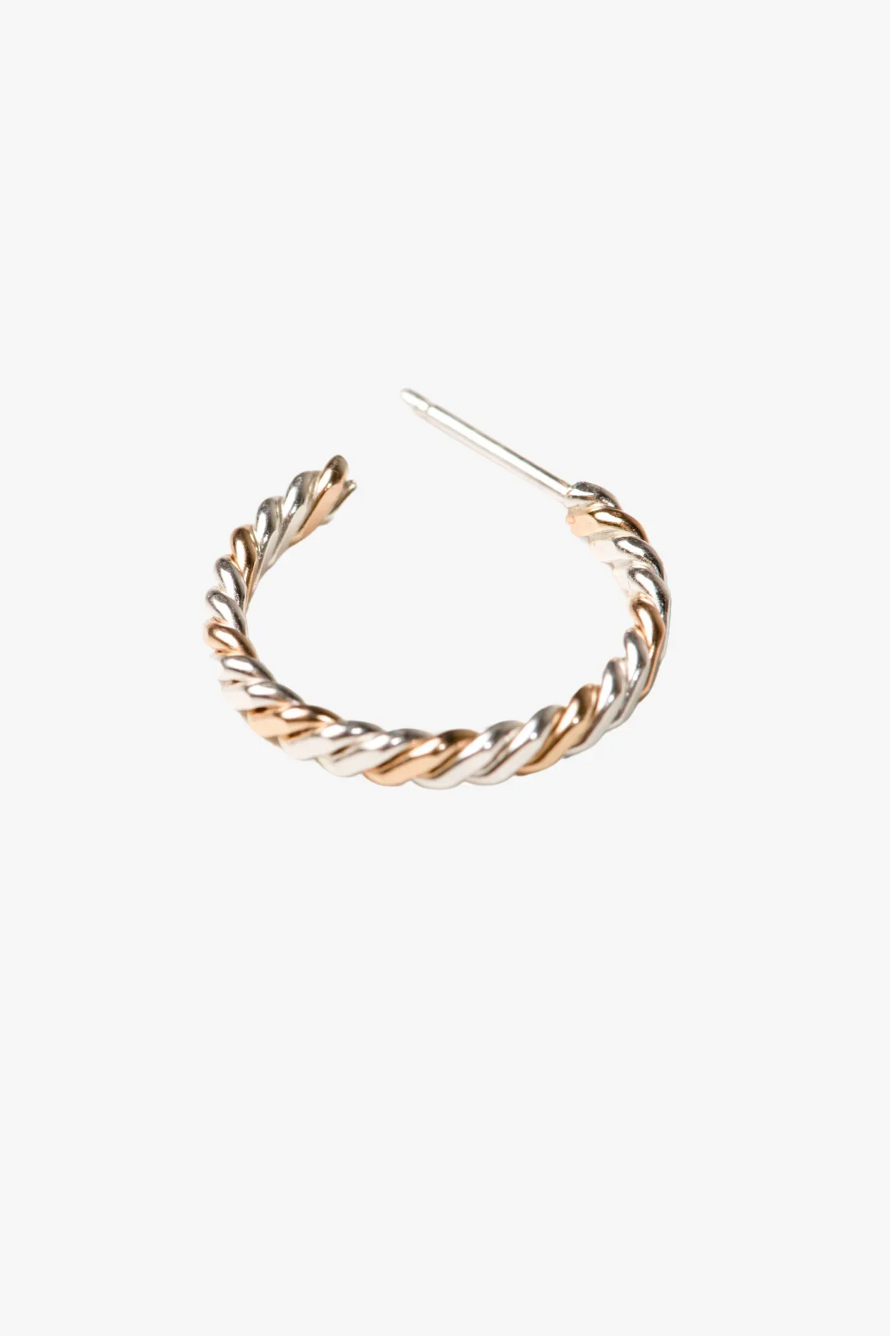 Two-Tone Twist Hoops