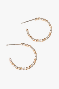 Thumbnail for Two-Tone Twist Hoops