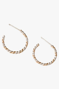 Thumbnail for Two-Tone Twist Hoops