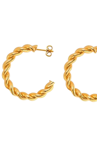Thumbnail for Twisted Hoop Earrings