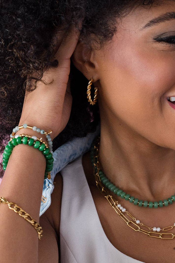 Twisted Hoop Earrings