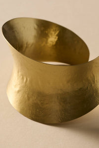 Thumbnail for Varsha Hammered Brass Cuff Bracelet