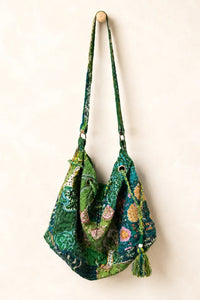 Thumbnail for Verdant Wander Patchwork Bag