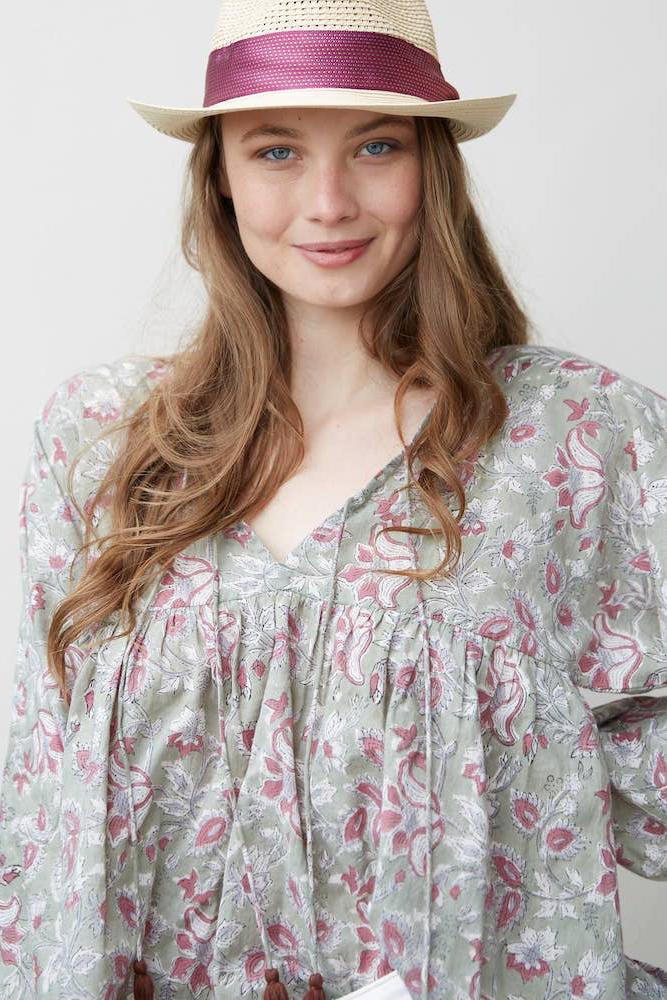Block Printed Vintage Blouse