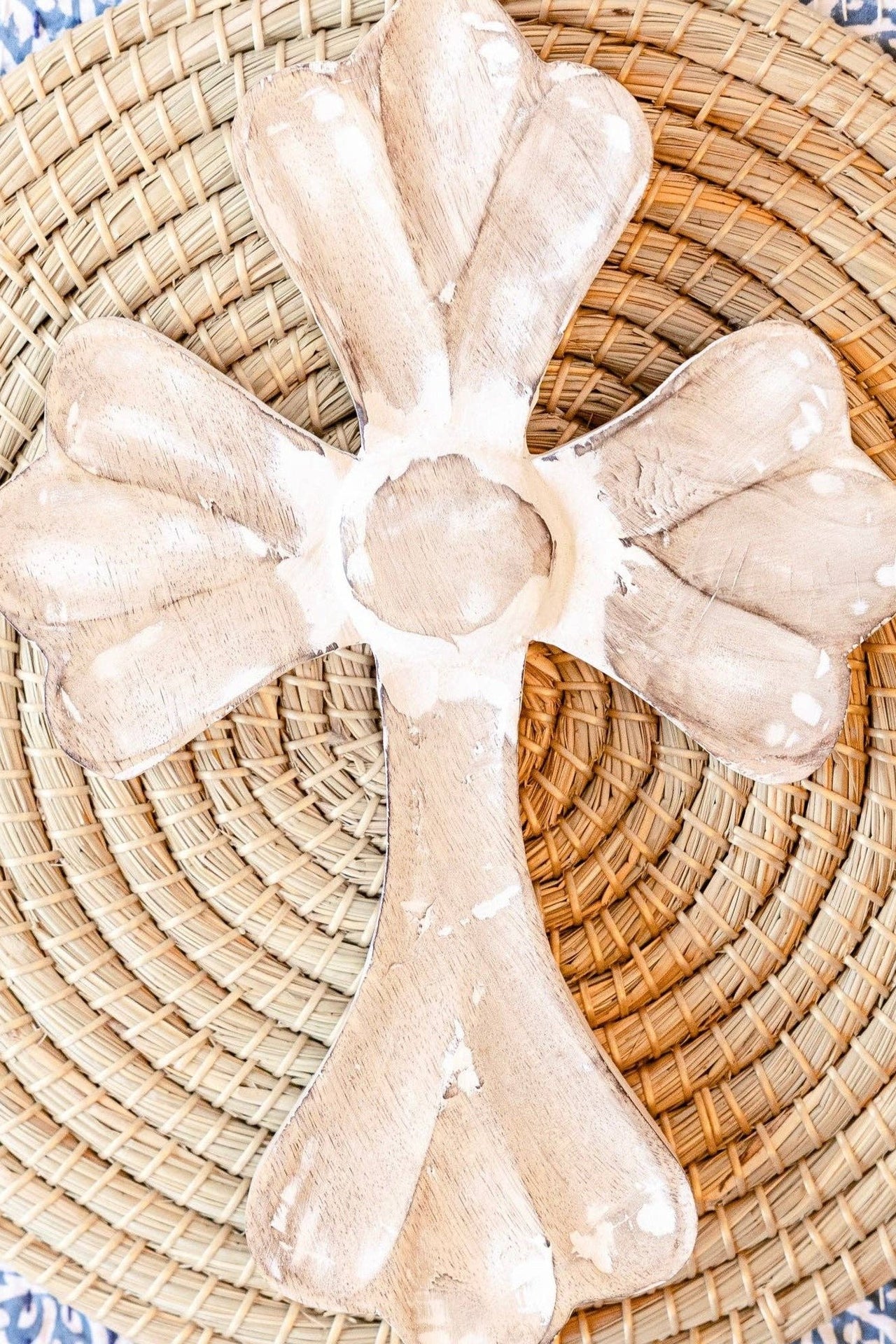 Whitewashed Petal Cross