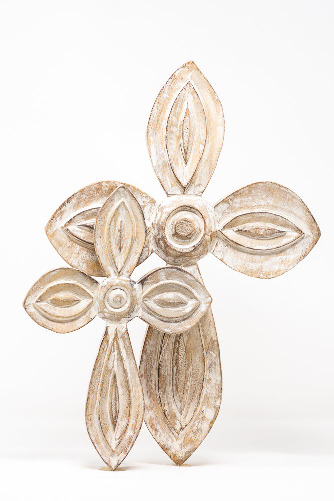 Whitewash Wood Cross