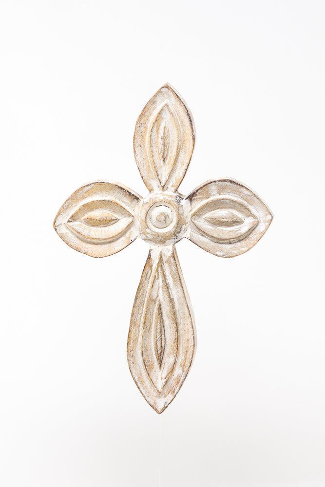 Whitewash Wood Cross