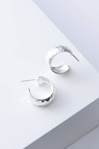 Thumbnail for Wide Hammered Hoops