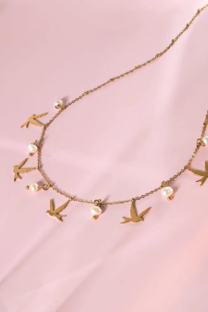 Wings of Hope Pearl Necklace