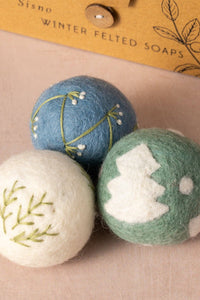 Thumbnail for Sapha Winter Felted Wool Soap Balls