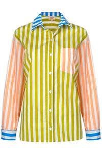 Thumbnail for Colorful Daydreamer Bermuda Button Down