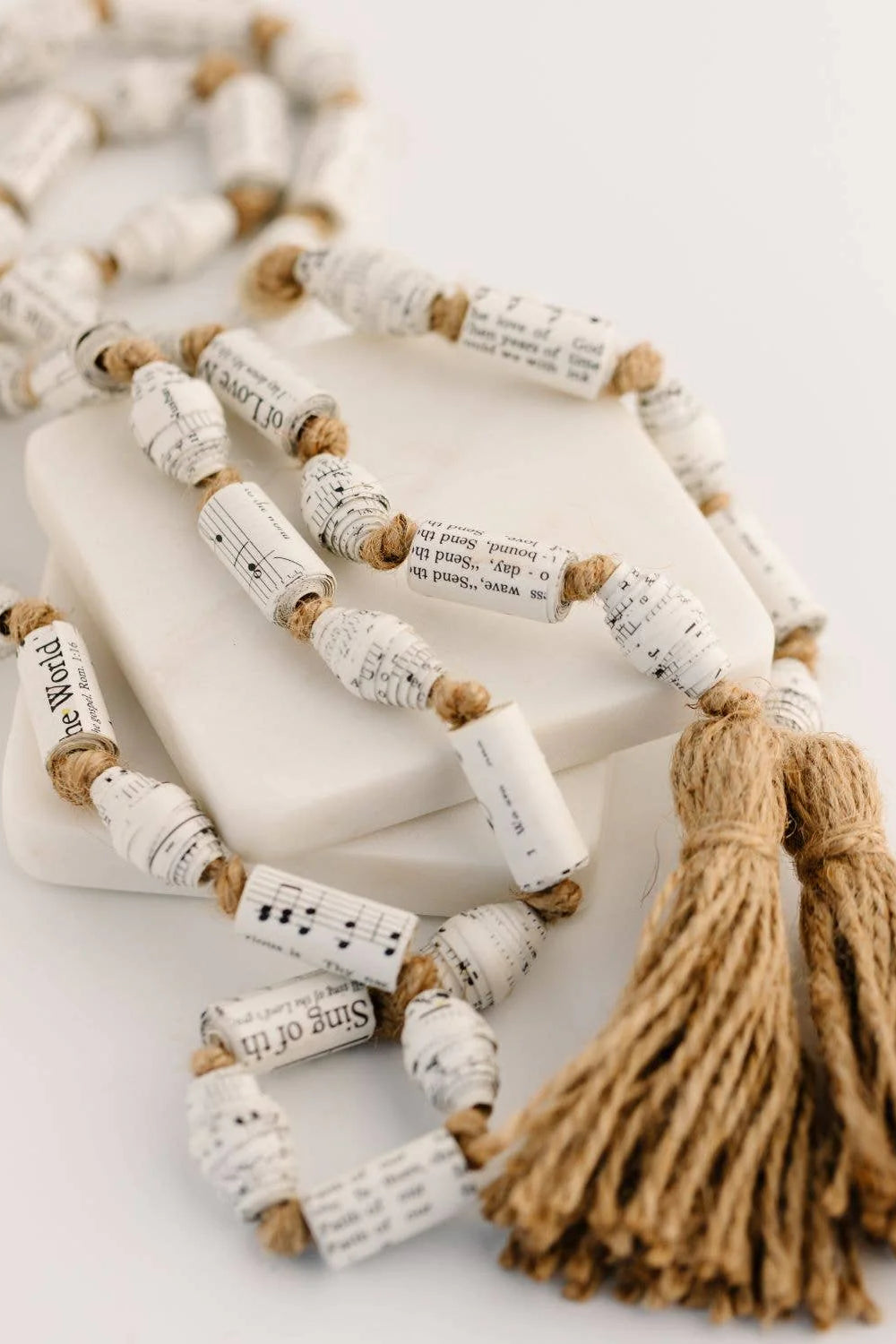 Recycled Hymnal Garland