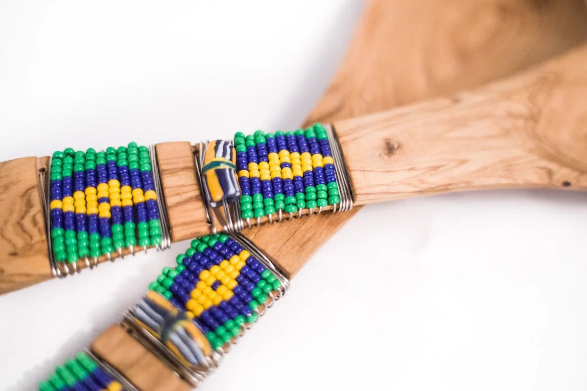Beaded Salad Spoons