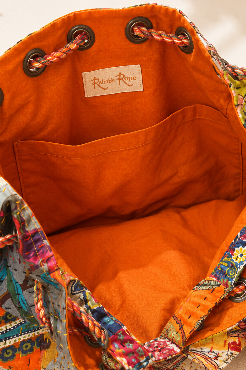 Sunset Mosaic Patchwork Bag