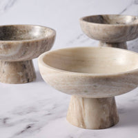 Thumbnail for Haran Morchana Marble Pedestal Bowl