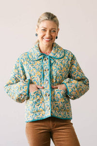 Thumbnail for Reversible Floral Stevie Quilted Jacket