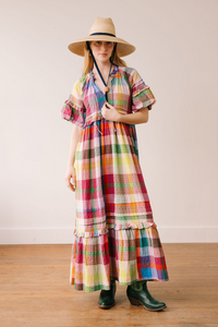 Thumbnail for Harbor Plaid Charlotte Dress