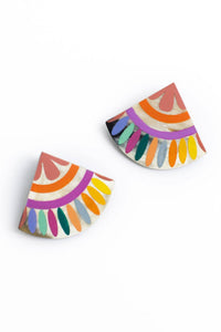 Thumbnail for Rainbow Tile Earrings