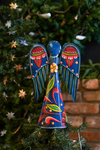 Thumbnail for Dark Blue Floral Angel