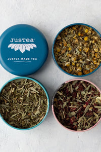 Thumbnail for JusTea Trio Tin & Spoon Set
