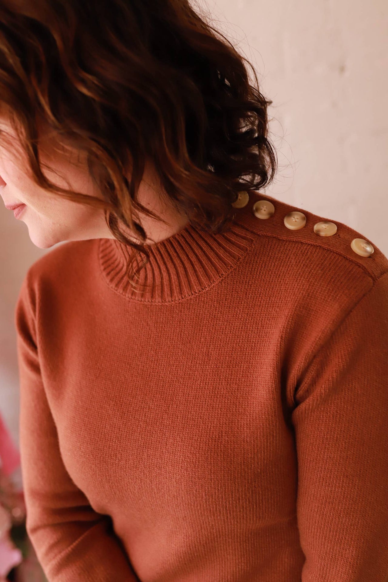 The Ava Mock Neck Sweater