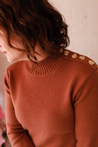Thumbnail for The Ava Mock Neck Sweater