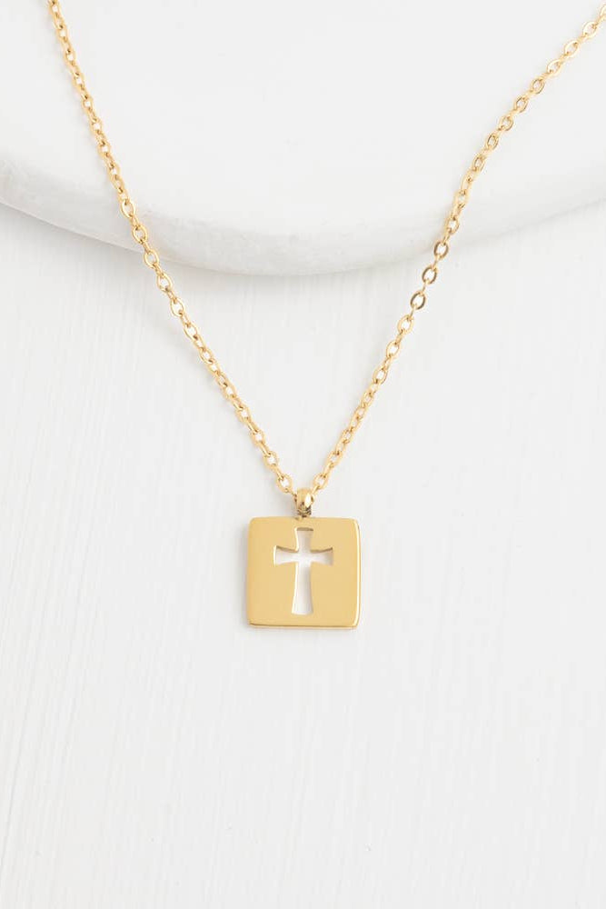 Axis Cross Necklace