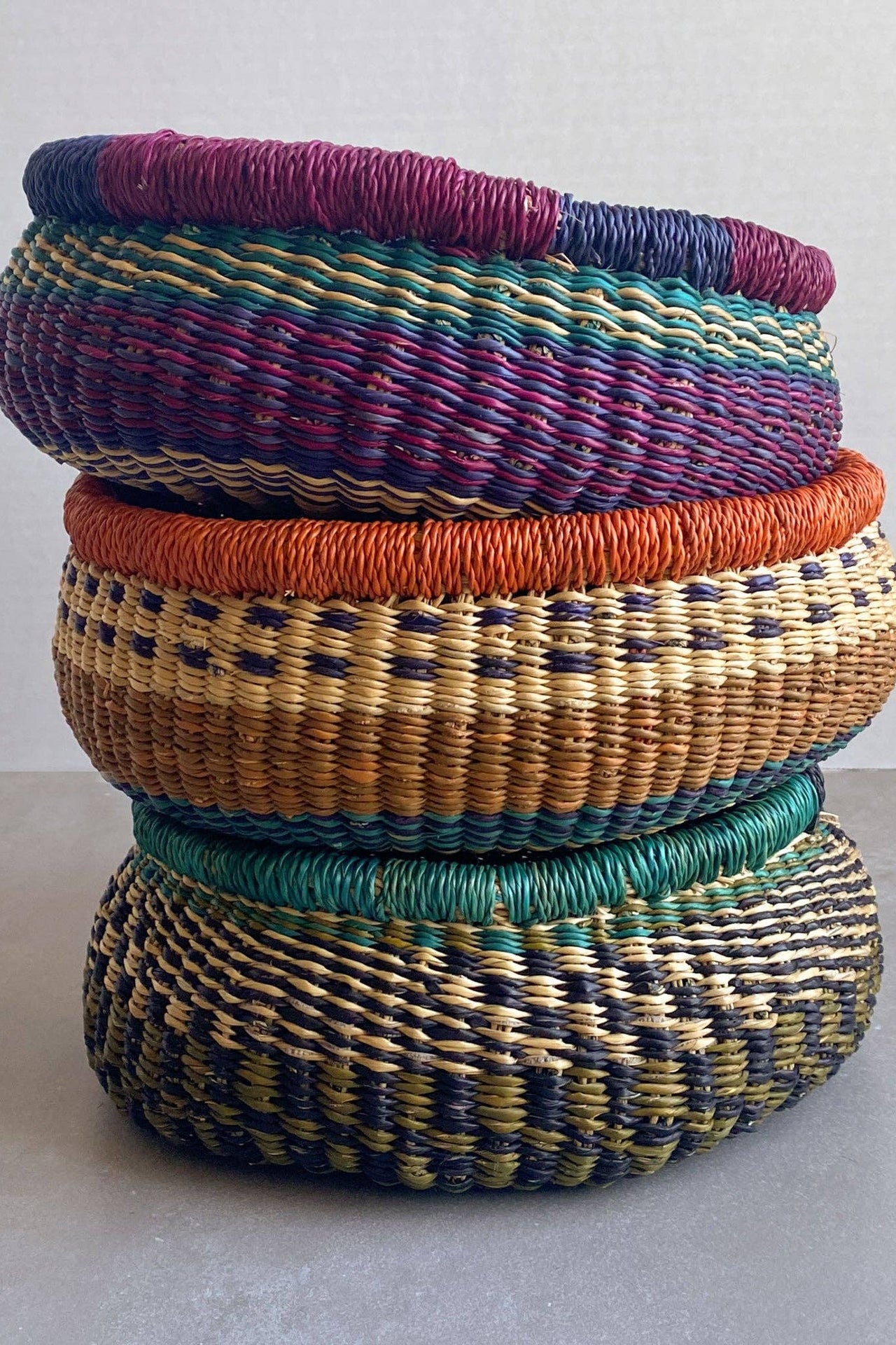 Round Bolga Basket