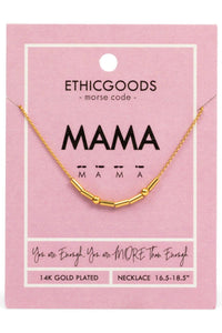 Thumbnail for Mama Morse Code Beaded Necklace