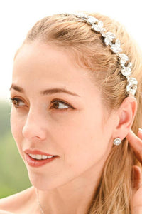 Thumbnail for Crystal Serenade Silk Ribbon Headband