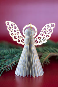 Thumbnail for Honeycomb Harmony Angel Ornament